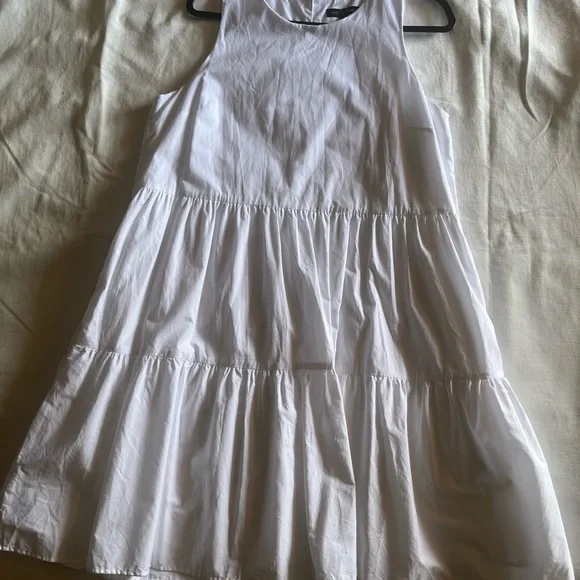 Banana Republic White Tiered Midi Sundress - Picture 4 of 8